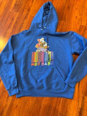 Jerzees Royal Blue 'Mud Baby' Graphic Hoodie